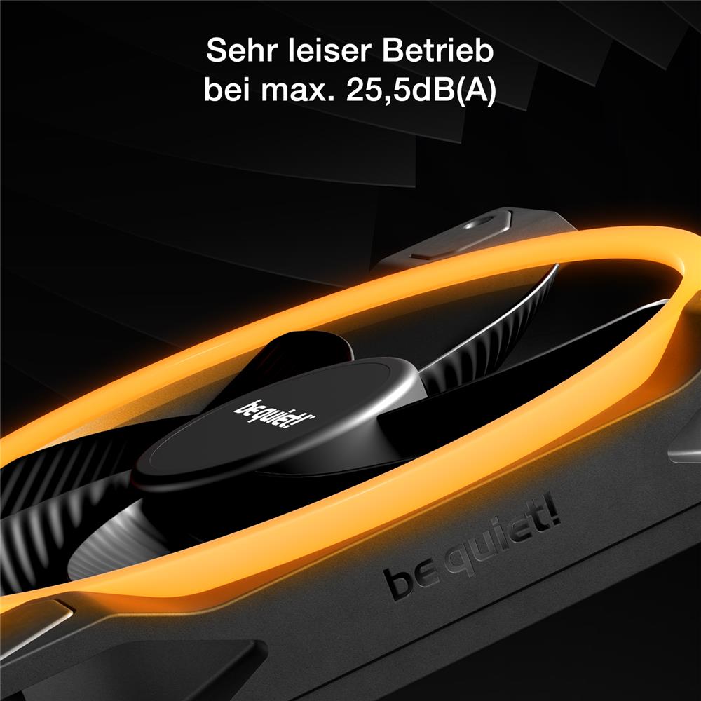 be quiet! Light Wings 140mm PWM Reverse Black ARGB Lüfter hoher Airflow