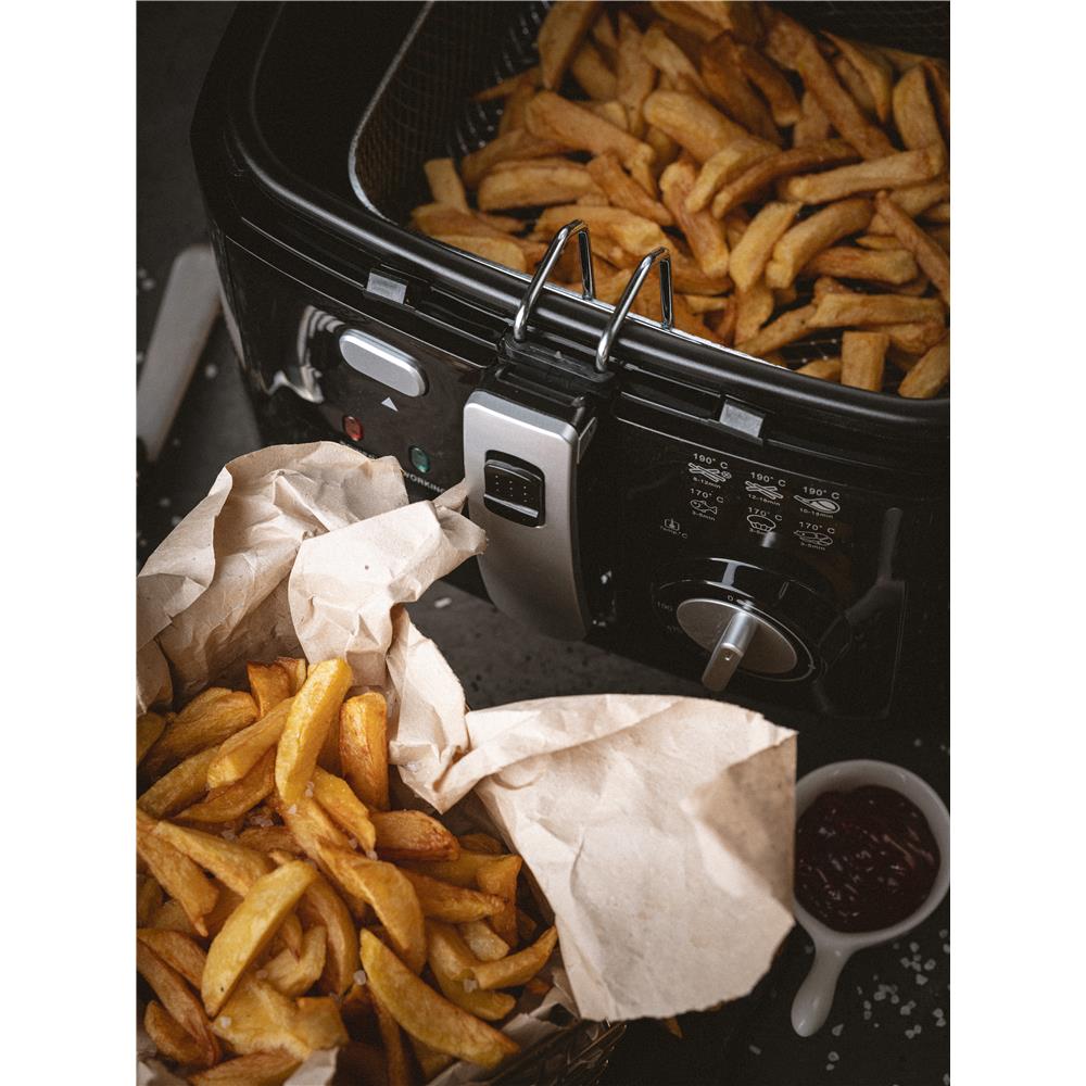 Mesko MS 4908 Fritteuse 2,5 Liter 1800 Watt Schwarz