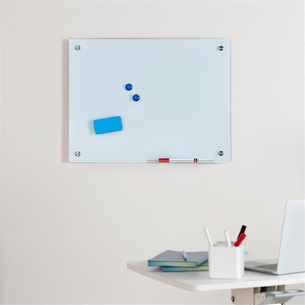 LogiLink Glas-Whiteboard, magnetisch, Wandmontage, 60x45 cm, rahmenlos