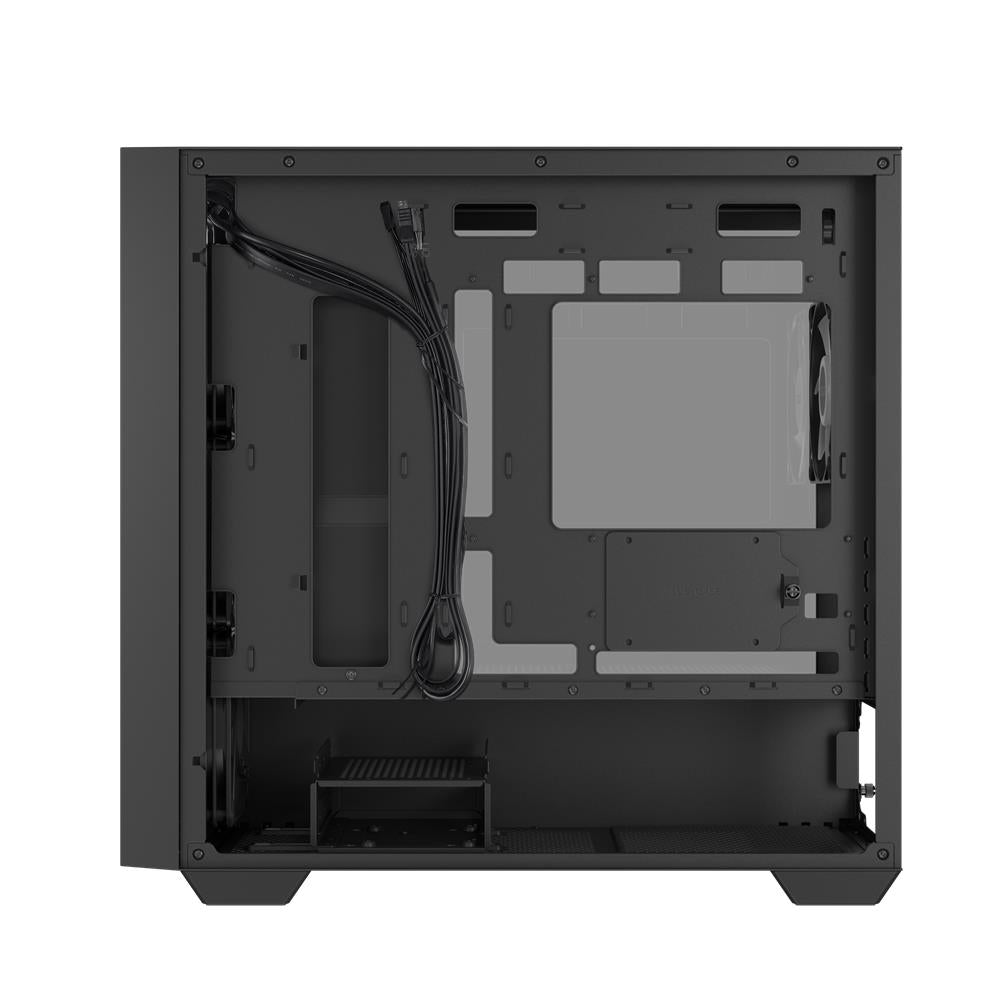 ASUS A21 PLUS TG ARGB Black microATX PC Gehäuse mit Mesh Front und 4 ARGB Lüftern