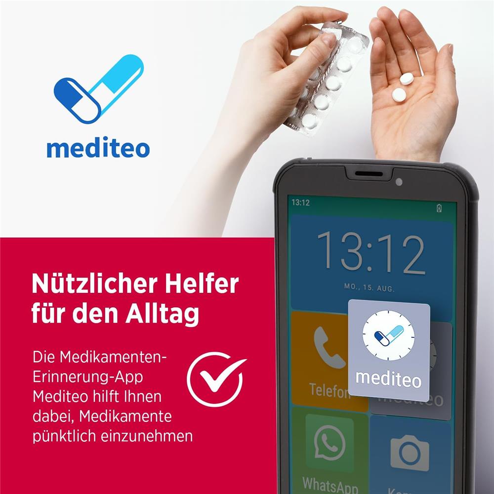 Olympia NEO Mini+ Seniorenhandy 5" Smartphone Notruftaste Whatsapp Android 15 4G LTE Dual SIM