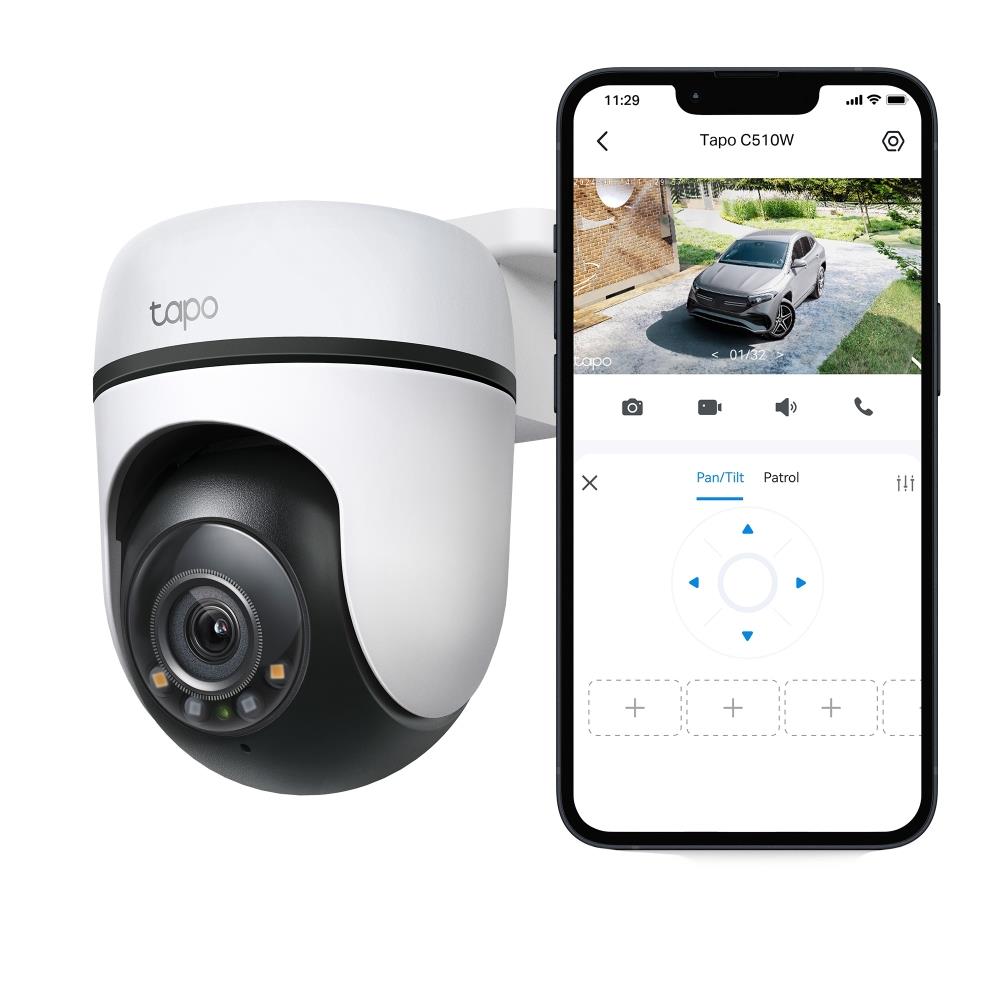 TP-Link Tapo C510W Outdoor WLAN Kamera 2K schwenkbar neigbar IP65 Nachtsicht