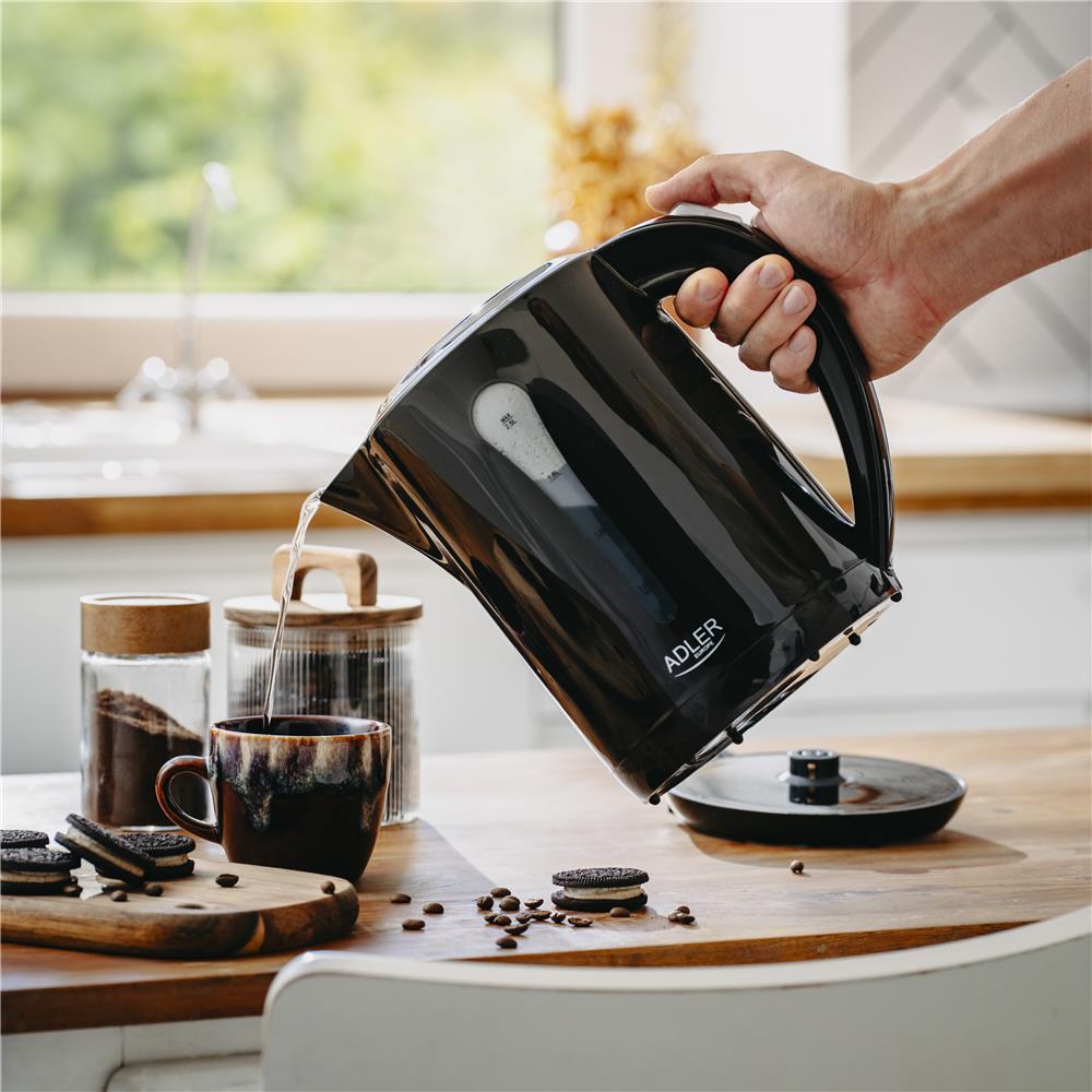 Adler AD 1244 Wasserkocher 2,5 L XXL Kunststoff schwarz – leistungsstark & sicher