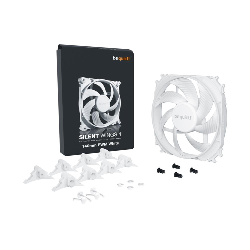 be quiet! Silent Wings 4 140mm PWM White Lüfter nahezu unhörbare Kühlung 6-Pol-Lüftermotor Fluid-Dynamic-Lager