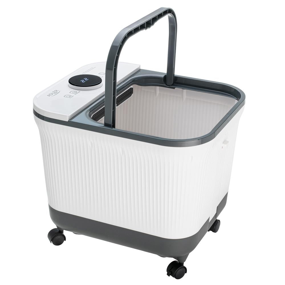 Adler AD 2184 Fußsprudelbad Deluxe mit Massage, Rollen und Salzbehälter
