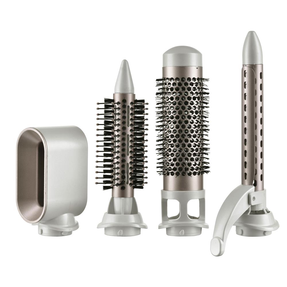 Adler AD 2027 Weiß champagne Haar styler 5 in 1 1200W Kaltlufttaste 2 Temperatureinstellungen Lockenstab Rundbürste