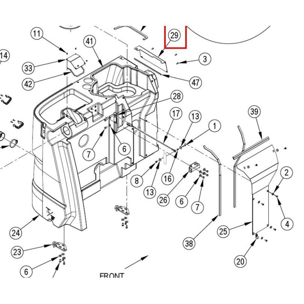 Nilfisk Original 56509364 Plate Cover Abdeckplatte