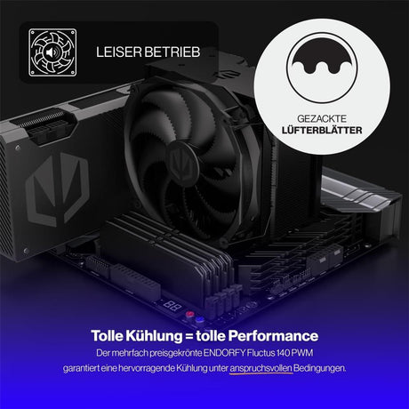 ENDORFY Fortis 5 Black CPU-Kühler, inklusive Wärmeleitpaste | EY3A013