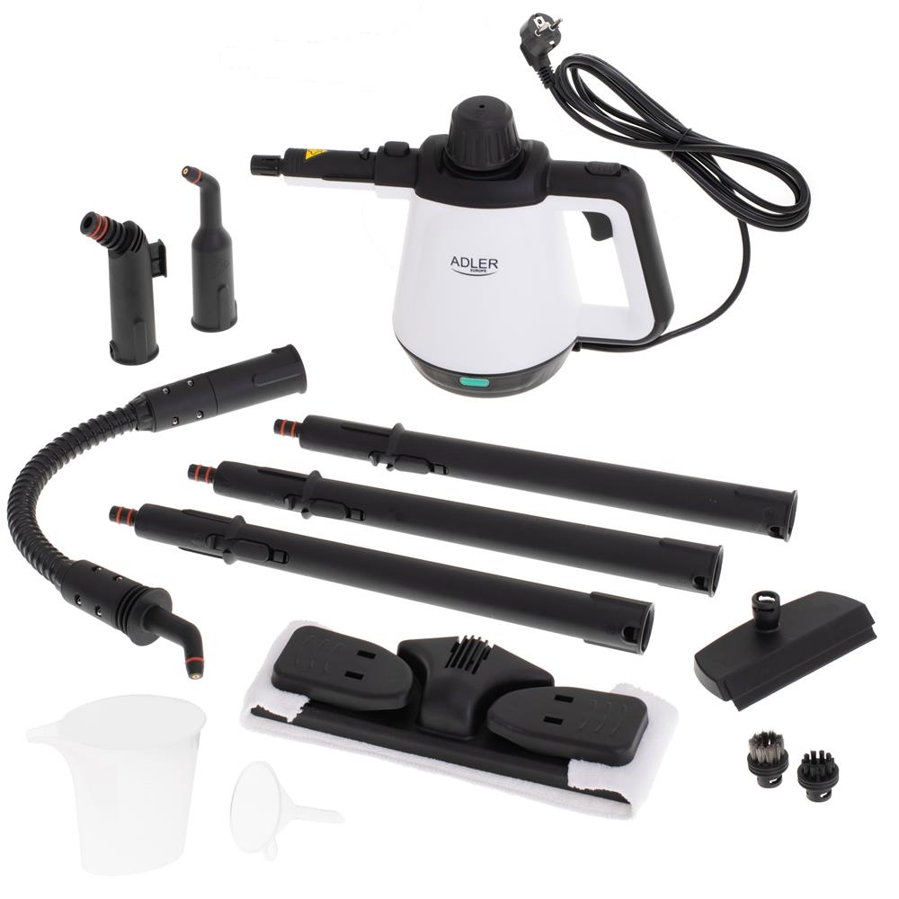 Adler AD 7038 Dampfreiniger Set mit Zubehör 2000 Watt