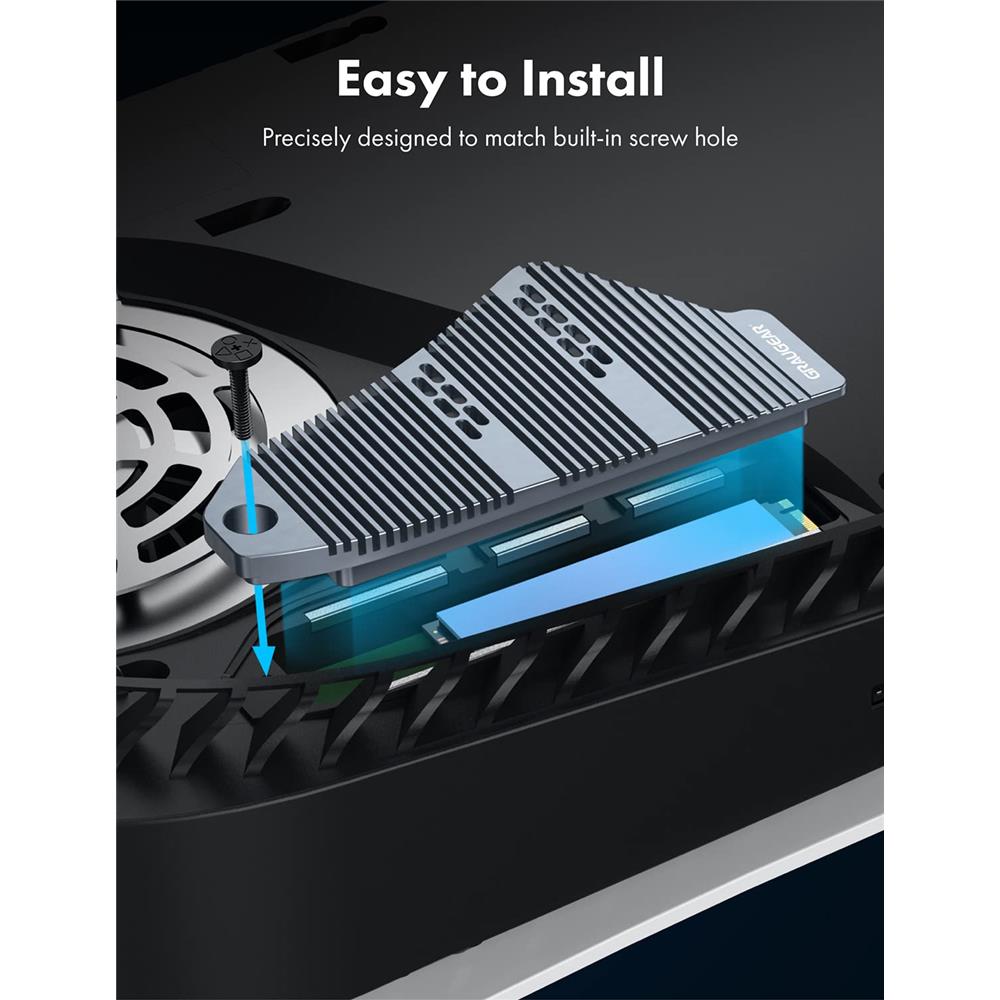 GRAUGEAR Heatpipe Kühler für PlayStation 5 Speichererweiterung