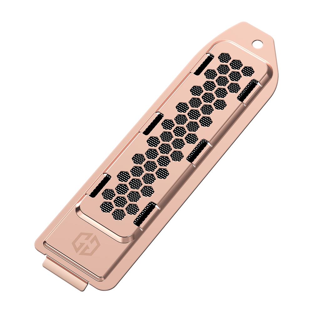 GRAUGEAR Wärmeableitungsabdeckung aus Metall für PS5 M.2 SSD Slot Gold