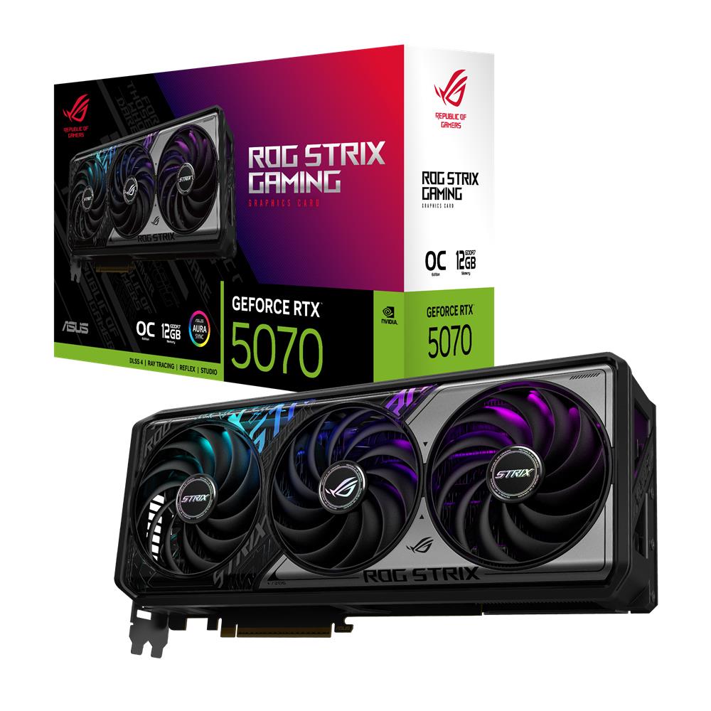 ASUS ROG STRIX GeForce RTX 5070 OC 12GB GDDR7 Gaming Grafikkarte PCIe 5.0