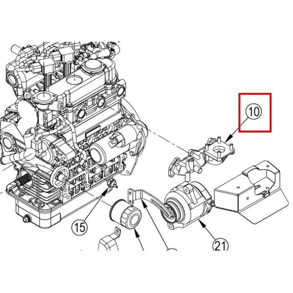Nilfisk Original 56511546 Hauptauspuff WG972 Motor Ersatzteil