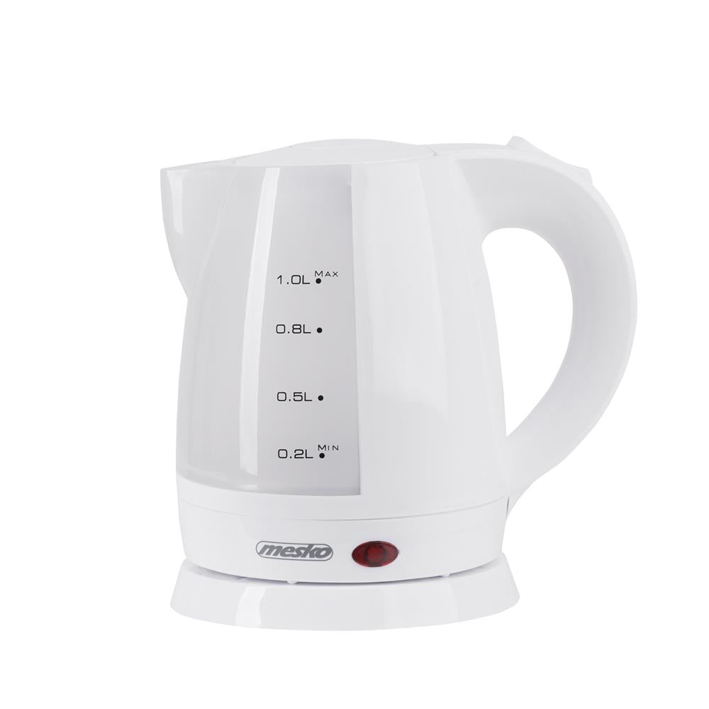 Mesko MS 1276 Mini Wasserkocher 1 Liter kabellos Weiß