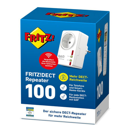 FRITZ!DECT Repeater 100 – Reichweitenverstärker für DECT-Smart-Home-Geräte