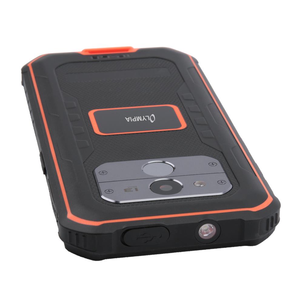 Olympia TREK Outdoor Smartphone Android 10 Schwarz Orange
