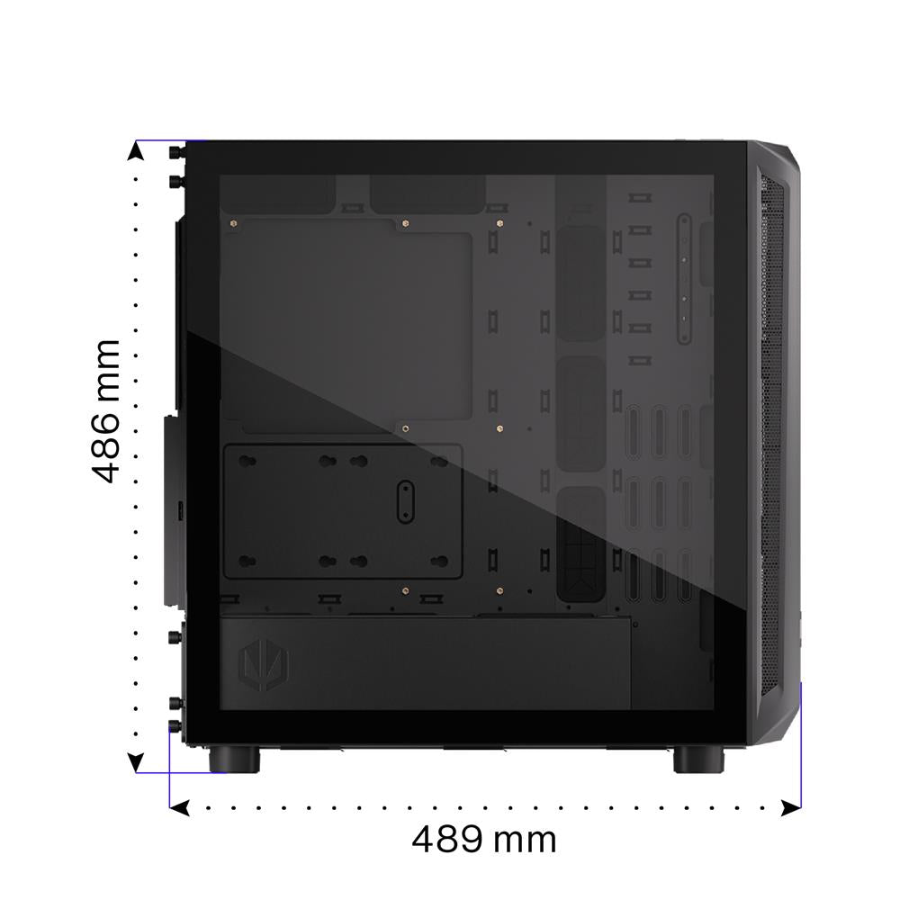 ENDORFY Arx 700 ARGB, ATX PC-Gehäuse, inkl. 4x 140mm ARGB PWM-Lüfter, Top und Front aus luftigem Mesh | EY2A013