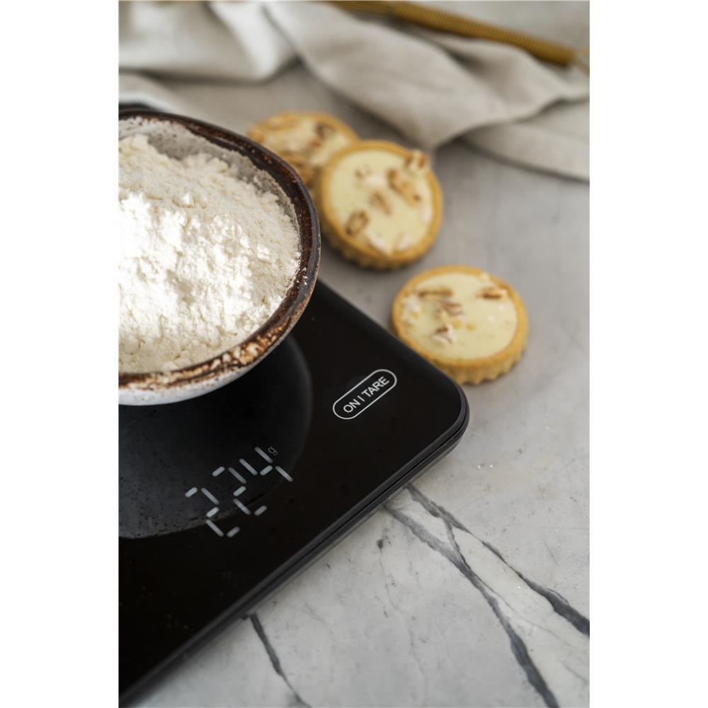 Adler AD 3177 Digitale Küchenwaage 10 kg USB wiederaufladbar Schwarz