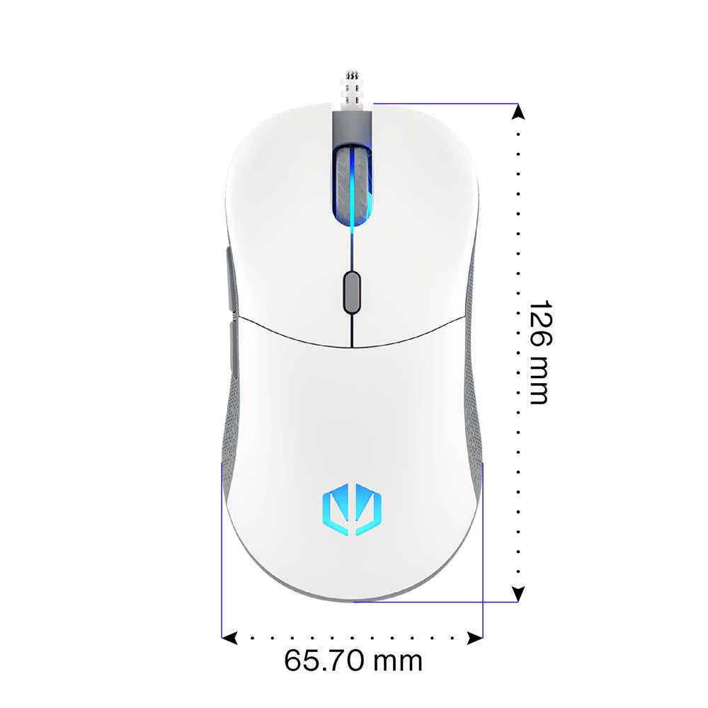 ENDORFY GEM, Leichte Gaming-Maus (67 g), 8000 DPI, Weiß | EY6A012