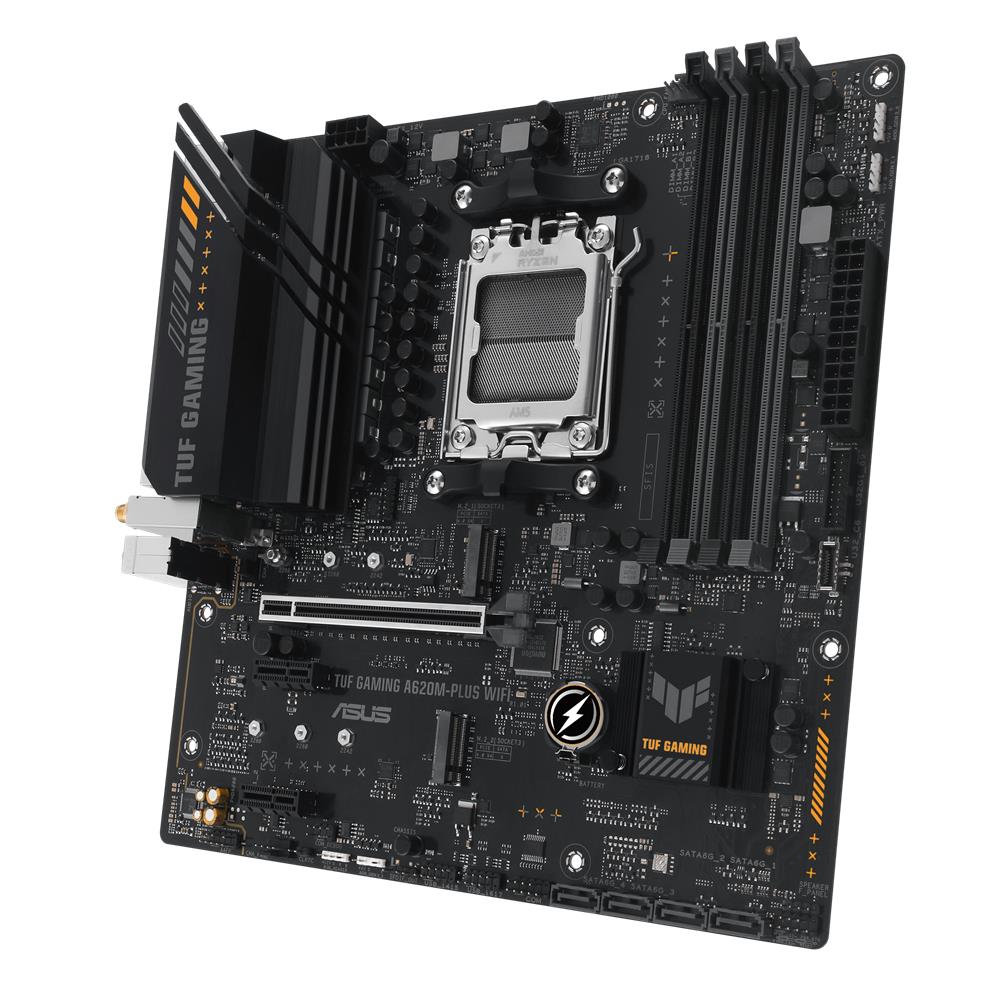 ASUS TUF Gaming A620M-PLUS WIFI Mainboard AM5 mATX DDR5 PCIe 4.0 WiFi 6
