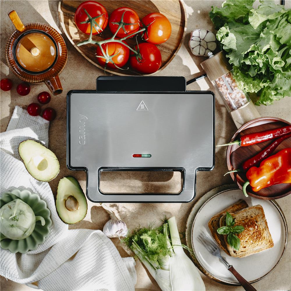 Camry CR 3074 Sandwich maker 2 in 1 Silber Sandwichmaker und Kontaktgrill