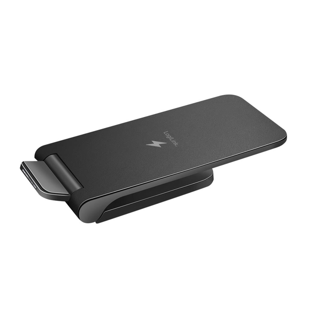 LogiLink Smartphone Ständer mit kabelloser Ladefunktion 15 W