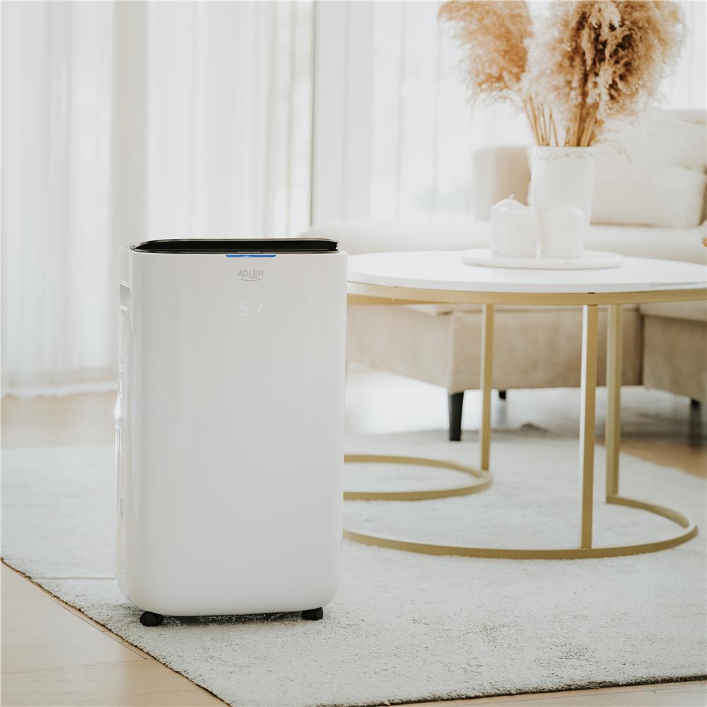 Adler AD 7863 2-in1 Luftentfeuchter Luftreiniger elektrisch LED Kompressor weiß