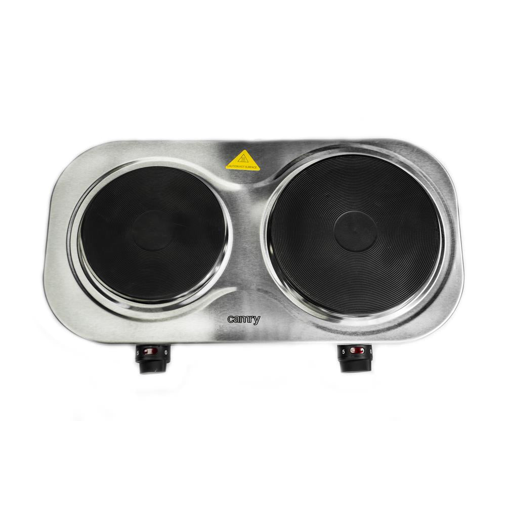 Camry CR 6511 Doppelkochplatte 2500 Watt Silber