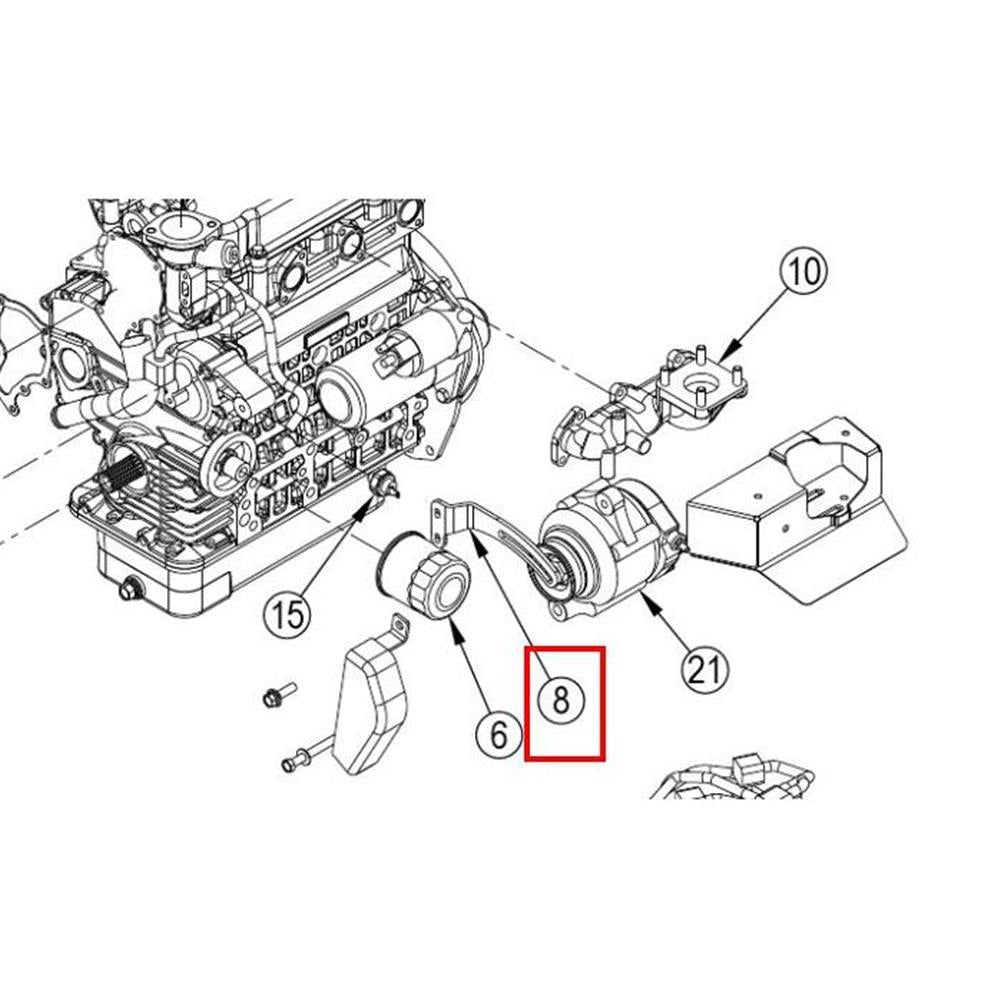 Nilfisk Original 56510978 Halterung Lichtmaschine ADJ Ersatzteil