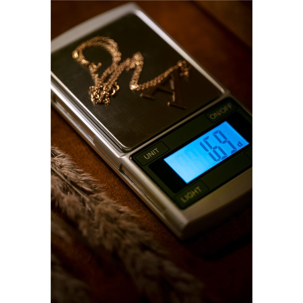 Adler AD 3168 Digitale Präzisionswaage Feinwaage mit beleuchtetem LCD Display Silber
