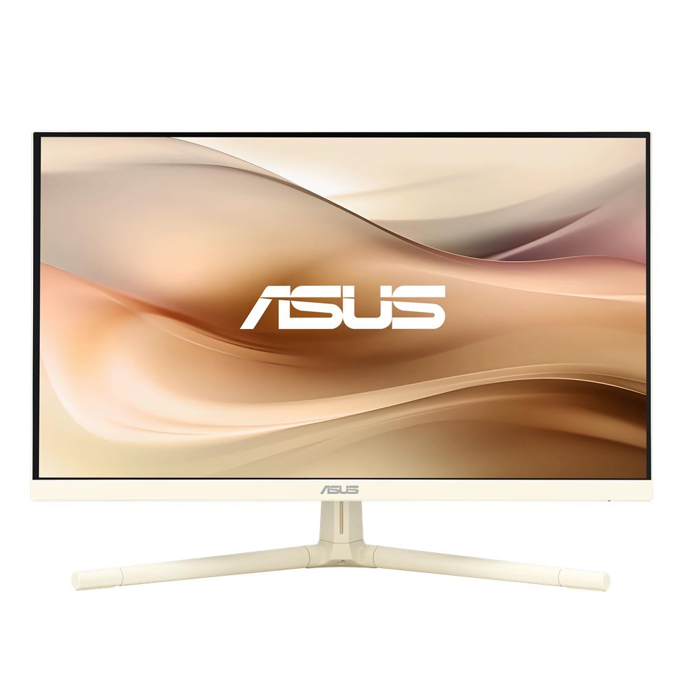 ASUS Eye Care VU249CFE‑M 24 Zoll Full HD IPS Monitor 100Hz USB‑C 15W – Hafermilch (Gold)