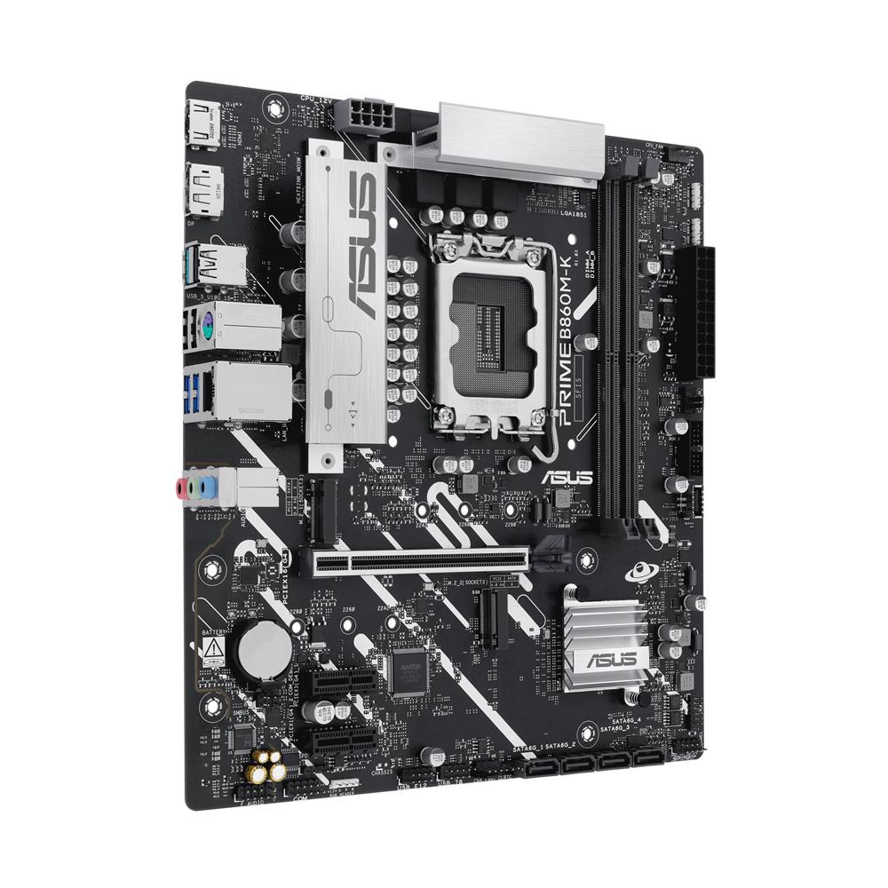 ASUS PRIME B860M-K Mainboard LGA 1851 mATX DDR5 PCIe 5.0 M.2 Aura Sync