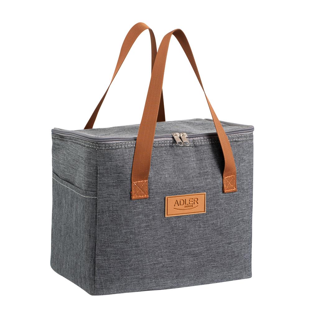 Adler AD 4523 Kühltasche 10L – Kompakte Thermotasche für Picknick, Reise & Einkauf in Grau