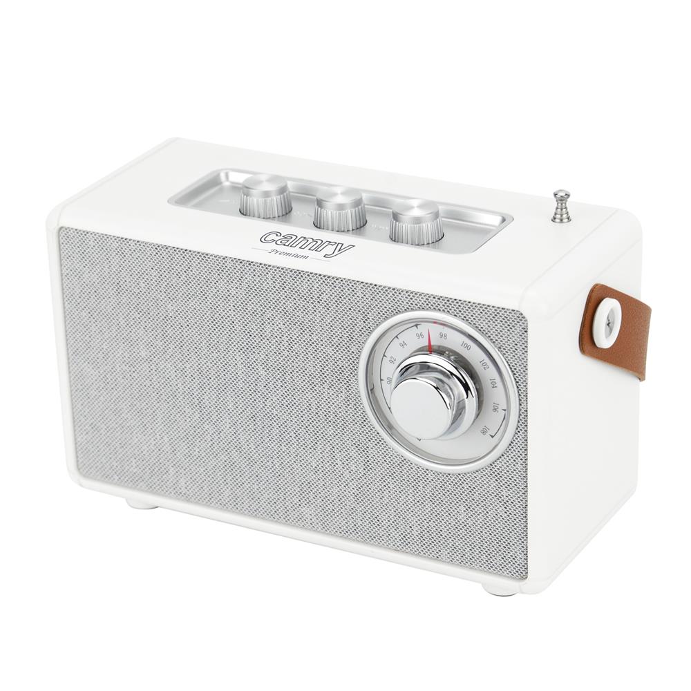 Camry CR 1902 FM Radio mit Bluetooth USB AUX Weiß