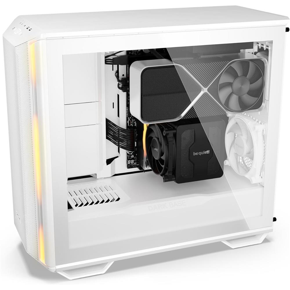 be quiet! Dark Base 701 White PC-Gehäuse, Midi-Tower, 3x Lüfter, ARGB-Beleuchtung + Controller