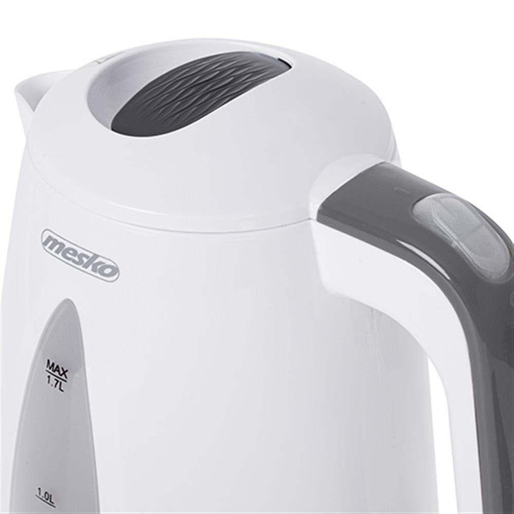 Mesko MS 1261 Wasserkocher 1,7 Liter Weiß Grau