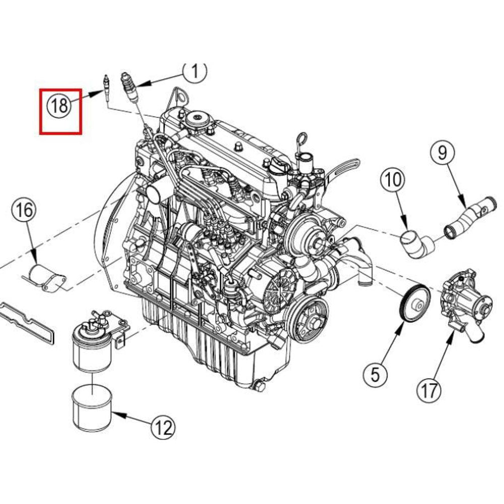Nilfisk Original 56510975 Glow Plug Glühkerze