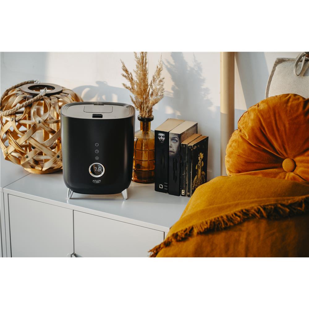 Adler AD 7972 Ultraschall Luftbefeuchter elektrisch Humidifier ultra leise schwarz
