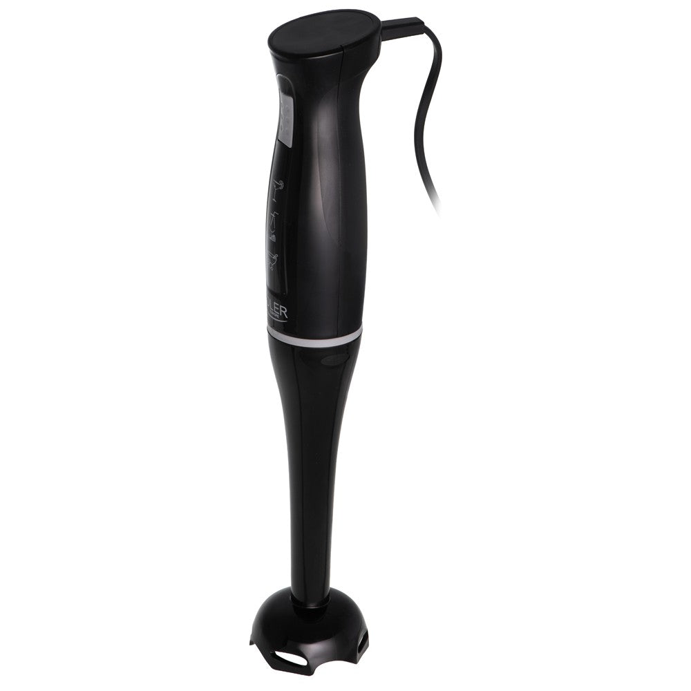 Adler AD 4622 Stabmixer, Pürierstab mit Edelstahlklingen, abnehmbarem Pürieraufsatz, ergonomischem Griff, 300 W, für Suppen, Saucen und Smoothies, Schwarz