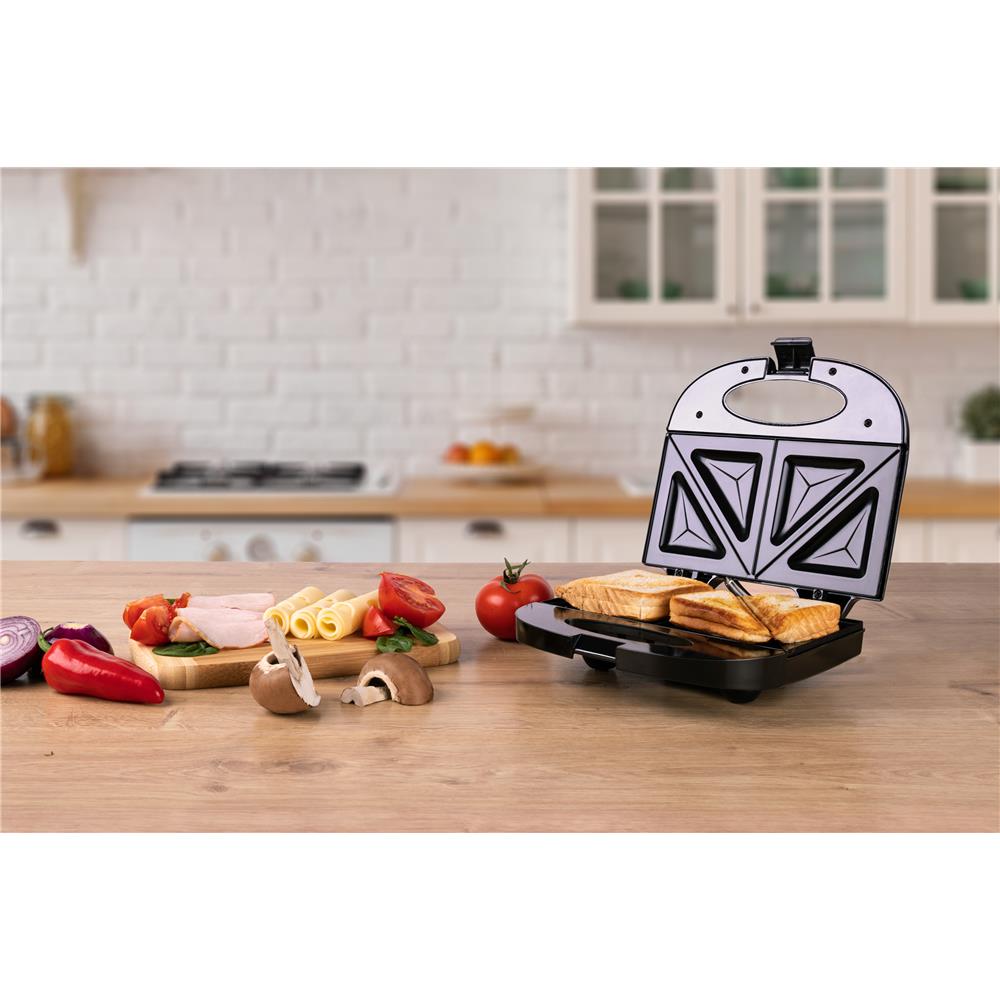 Mesko MS 3032 Sandwichtoaster 750 Watt Antihaft Schwarz