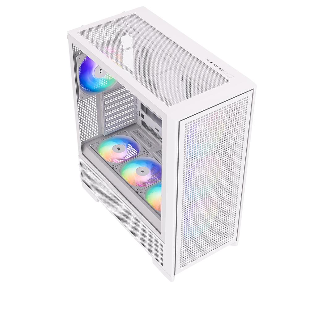 Silentware Air 2000 A-RGB White – Midi Tower mit Glas-Seitenfenster & 7 RGB-Lüftern für maximalen Airflow