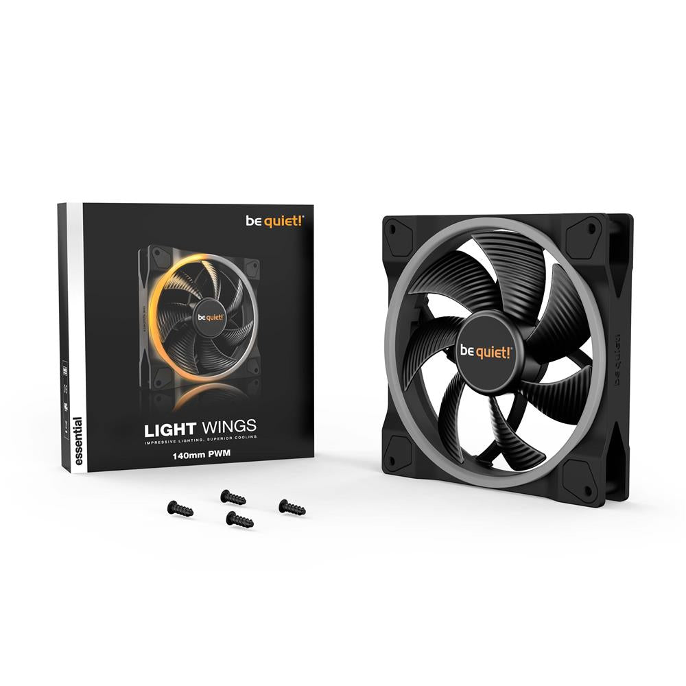 be quiet! Light Wings 140mm PWM Lüfter ARGB-Beleuchtung leiser Gehäuselüfter 4-pin