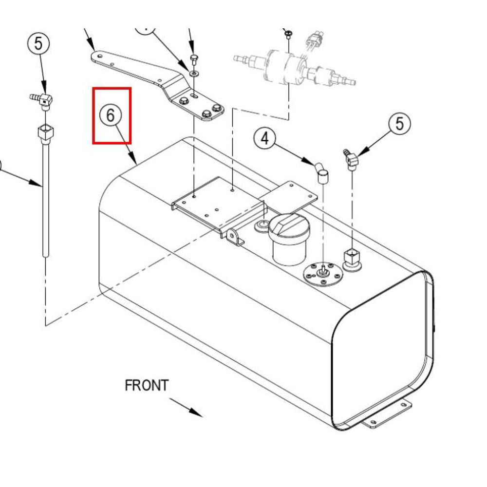 Nilfisk Original 56511235 Fuel Tank Assembly Kraftstofftank
