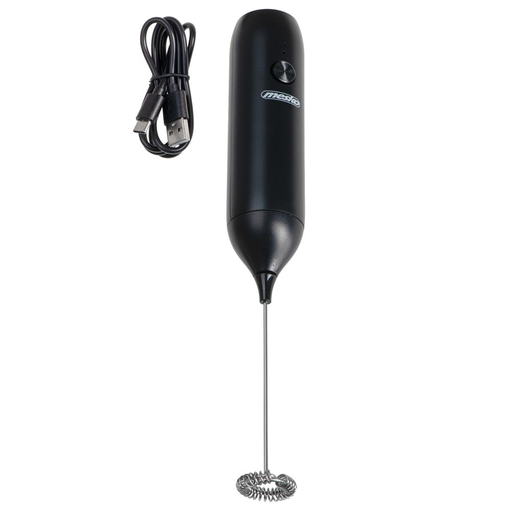 MS 4534 Elektrischer Milchaufschäumer, wiederaufladbar, Edelstahl-Quirl, USB-C, kompakt & leicht