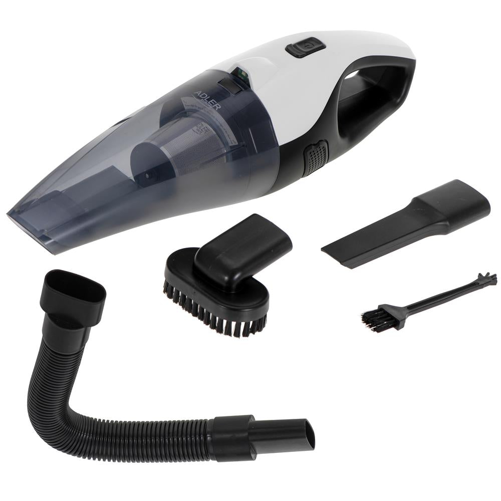 Adler AD 7059 Autostaubsauger Handstaubsauger mit LED Licht Weiß Schwarz