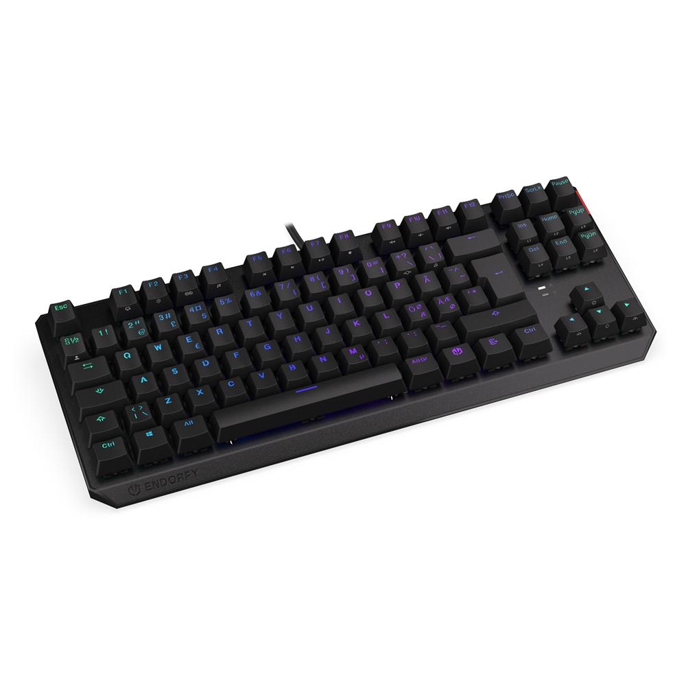 ENDORFY Thock TKL NO Red, mechanische Tastatur, RGB, schwarz