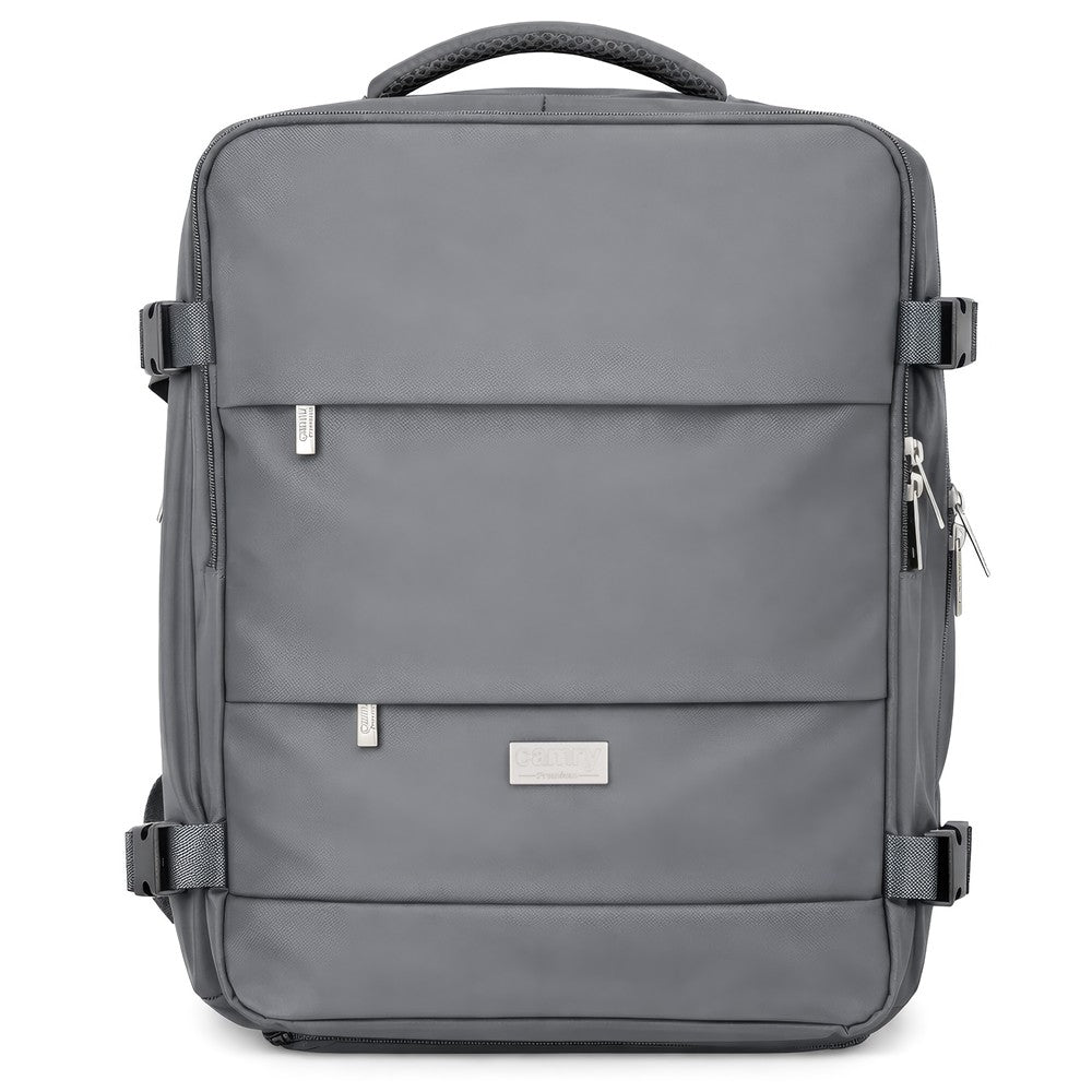 Camry CR 6880dg Reiserucksack 24 Liter, Handgepäck Rucksack mit Laptopfach bis 17 Zoll, Schuhfach, Nassfach, RFID-Fach, Business, Sport und Reisen, dunkel grau
