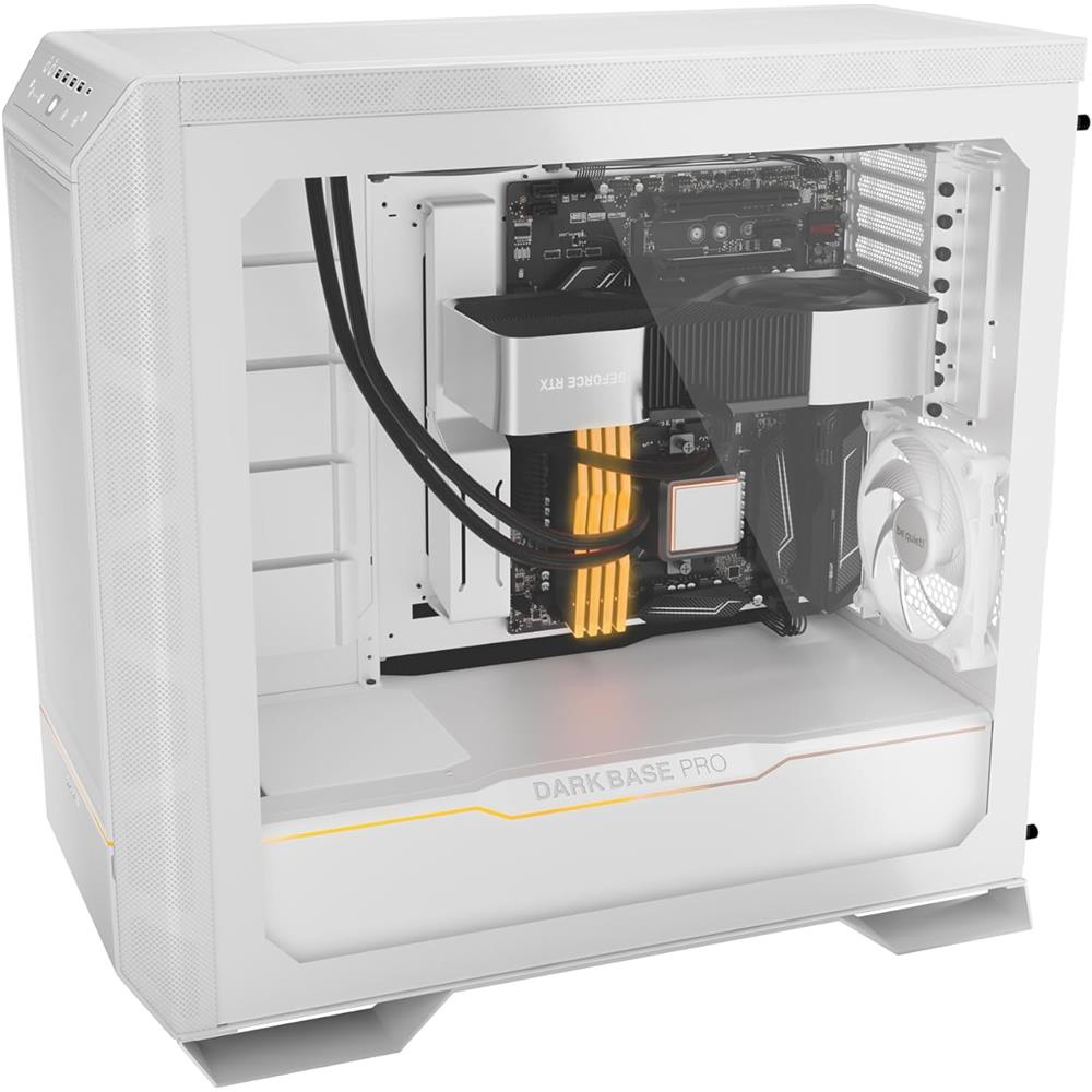 be quiet! Dark Base Pro 901 White PC-Gehäuse, Full-Tower, Fenster, 3x Lüfter, austauschbare Cover