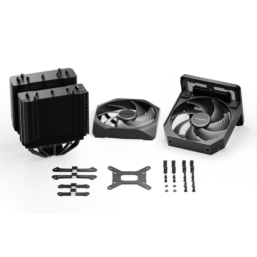 be quiet! Dark Rock Elite Luftkühler 135mm PWM Lüfter Hochleistungs-Heatpipes Frontlüfter ARGB LEDs Speed Switch