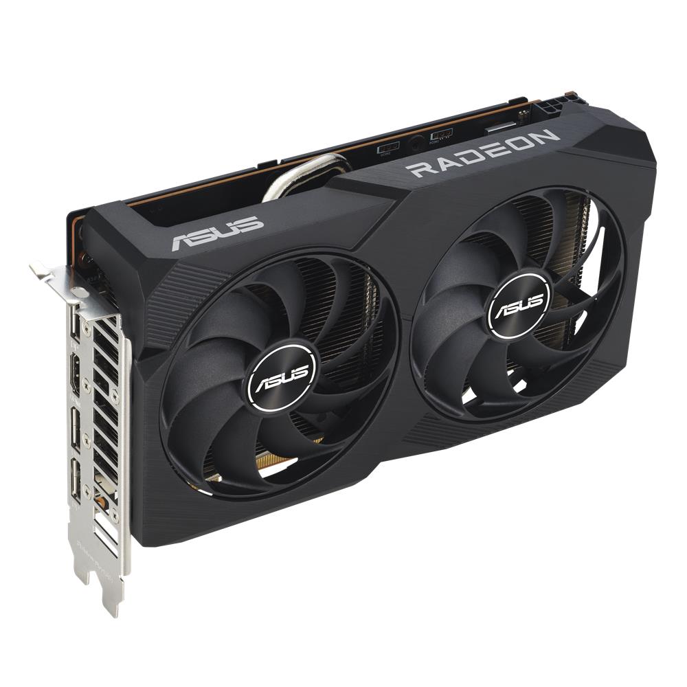 ASUS Dual Radeon RX 7600 V2 OC Edition 8GB GDDR6 Gaming Grafikkarte (AMD Radeon RX7600, PCIe 4.0)